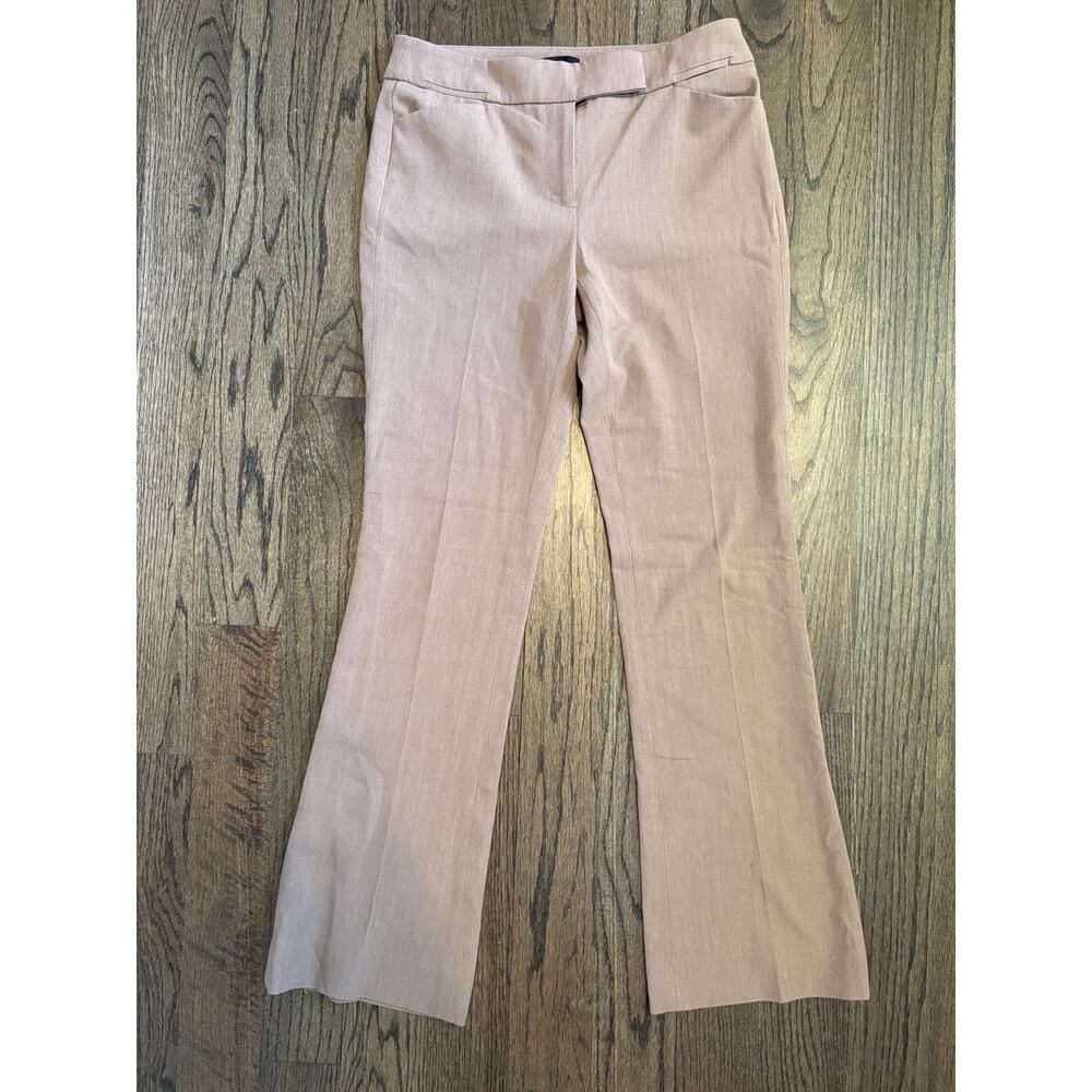 White House Black Market Womens Pink The Slim Flare Dress Pants Size 0P